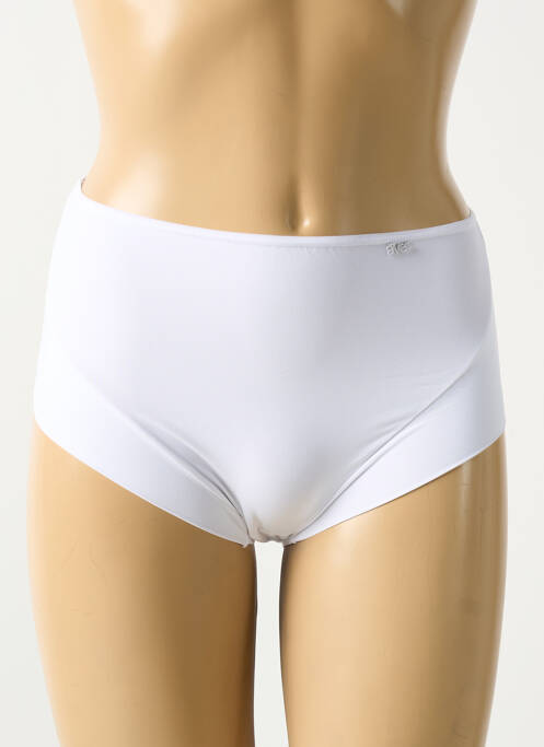 Culotte haute stretch blanc AVET femme