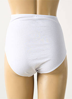 Culotte haute stretch blanc AVET femme