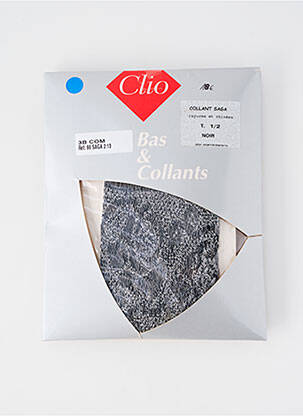 Collants imprimé fantaisie noir CLIO femme