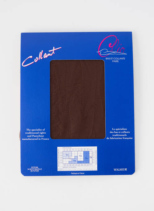 Collants marron CLIO pour femme