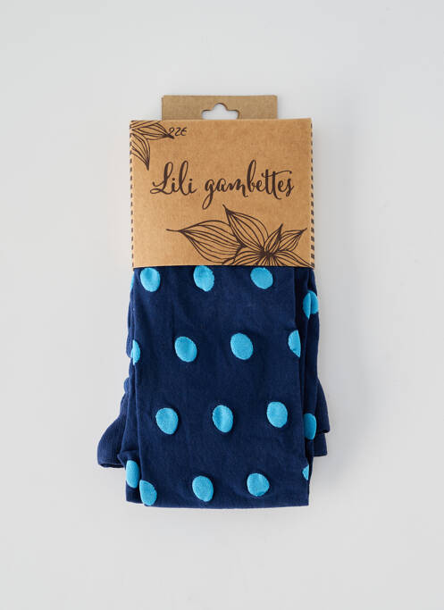 Collants bleu LILI GAMBETTES pour femme