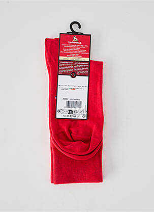 Chaussettes maille fine rouge LABONAL homme