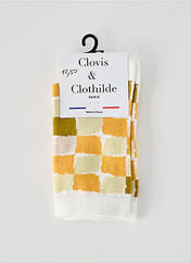 Chaussettes orange CLOVIS & CLOTHILDE pour femme seconde vue