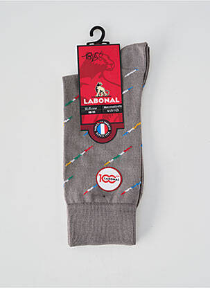 Chaussettes gris LABONAL pour homme
