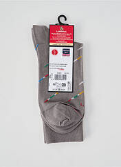 Chaussettes gris LABONAL pour homme seconde vue