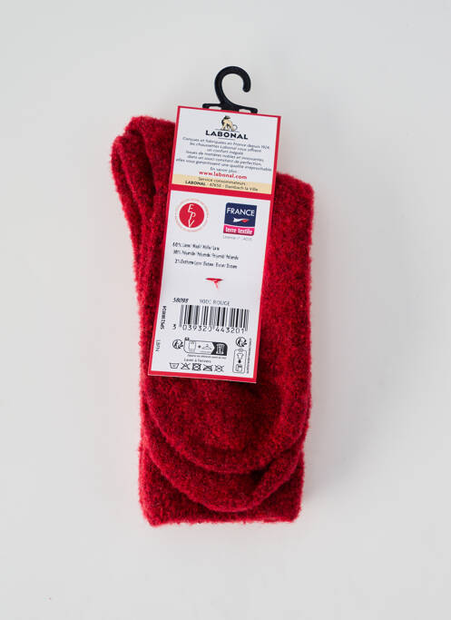 Chaussettes rouge LABONAL pour femme
