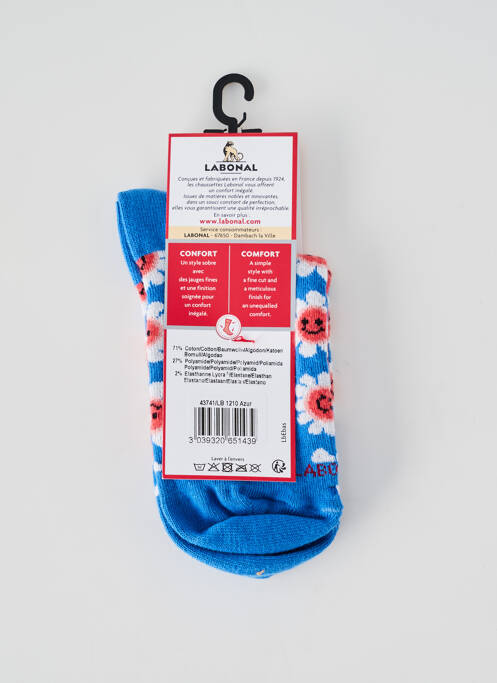 Chaussettes bleu LABONAL pour fille