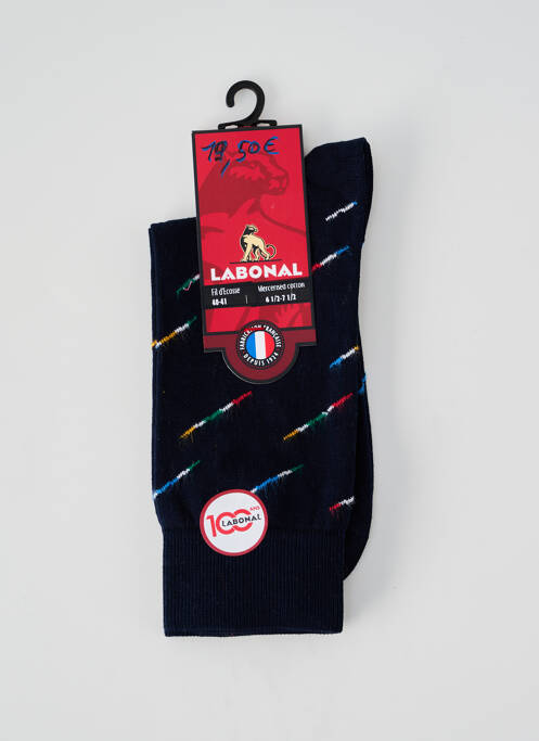 Chaussettes bleu LABONAL pour homme