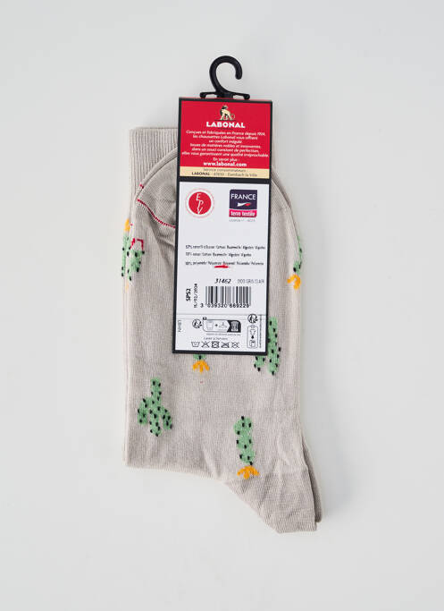 Chaussettes gris LABONAL pour homme