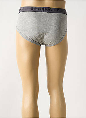 Slip elastique à la taille gris SET homme