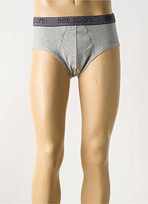 Slip elastique à la taille gris SET homme