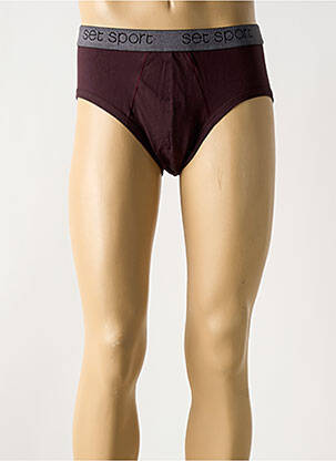 Boxer stretch marron SET homme