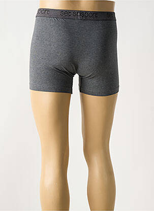 Boxer stretch gris fonce SET homme