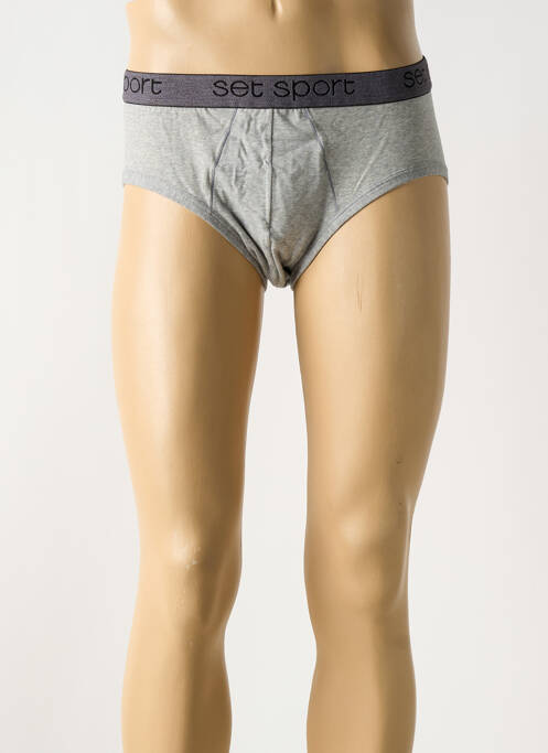 Slip elastique à la taille gris SET homme