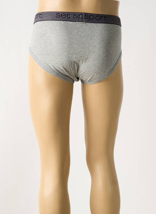 Slip elastique à la taille gris SET homme