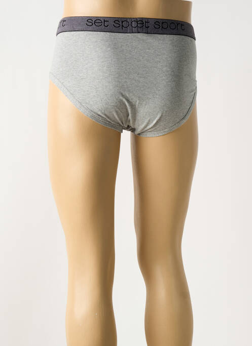 Slip elastique à la taille gris SET homme