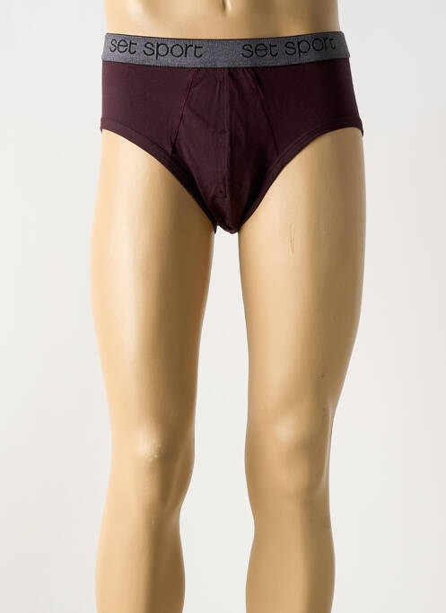 Boxer stretch marron SET homme