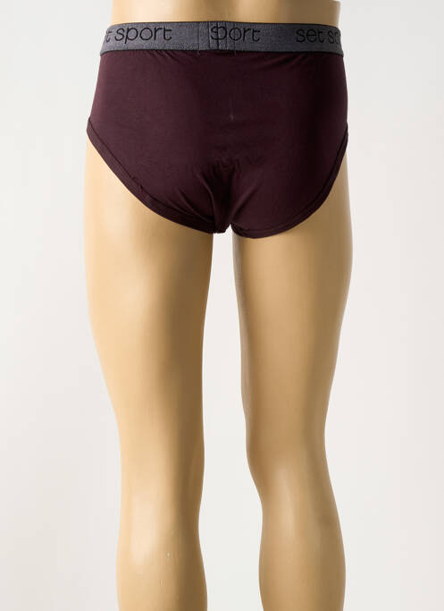 Boxer stretch marron SET homme