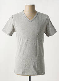 T-shirt stretch manches courtes gris SET homme
