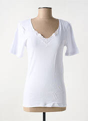 Top/Caraco blanc AVET femme seconde vue