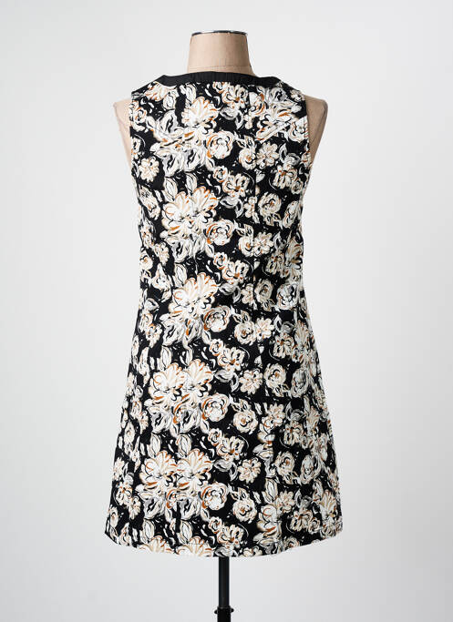 Robe courte sans manche sans manche noir ARELINE femme