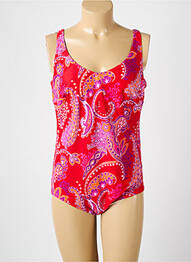 Maillot de bain 1 pièce imprimé fantaisie rouge ANITA femme