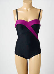 Maillot de bain 1 pièce haut bandeau haut bandeau noir ANITA femme