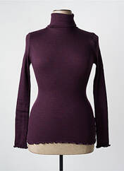 Pull col roulé violet MORETTA pour femme seconde vue