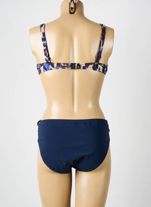 Maillot de bain 2 pièces stretch haut soutien-gorge balconnet bleu ANITA femme