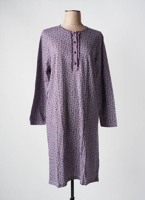 Chemise de nuit violet ARY & BELLE pour femme