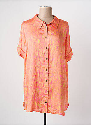 Chemisier manches courtes manches courtes orange CISO femme