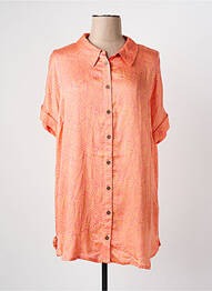Chemisier manches courtes manches courtes orange CISO femme