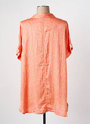 Chemisier manches courtes manches courtes orange CISO femme