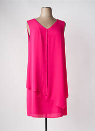 Robe mi-longue coupe fluide sans manche rose BARILOCHE femme