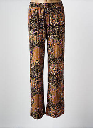 Pantalon droit tissage popeline taille normale noir CISO femme