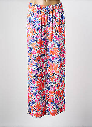 Pantalon large tissage crêpe taille normale orange JENSEN femme