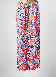 Pantalon large tissage crêpe taille normale orange JENSEN femme