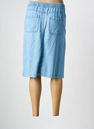 Jupe mi-longue coupe droite bleu JENSEN femme