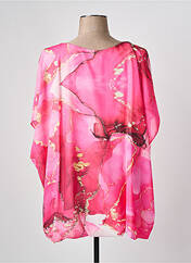 Tunique manches longues rose COULEURS DU TEMPS pour femme seconde vue