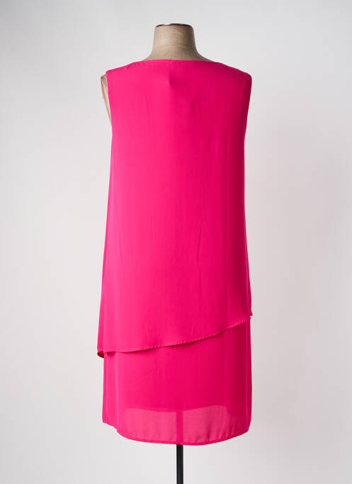 Robe mi-longue coupe fluide sans manche rose BARILOCHE femme