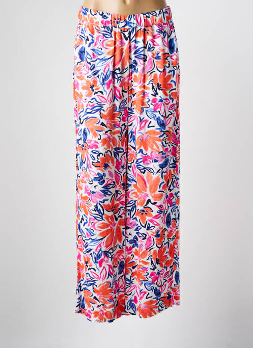 Pantalon large tissage crêpe taille normale orange JENSEN femme