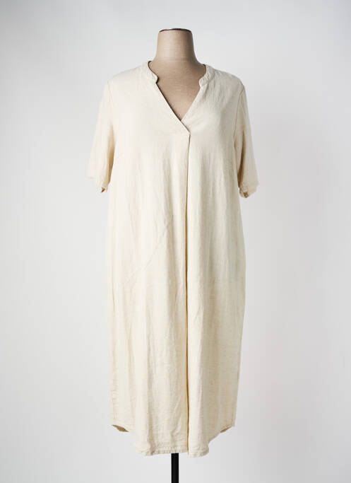 Robe longue beige CISO pour femme