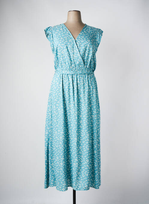 Robe longue bleu C'EST BEAU LA VIE pour femme