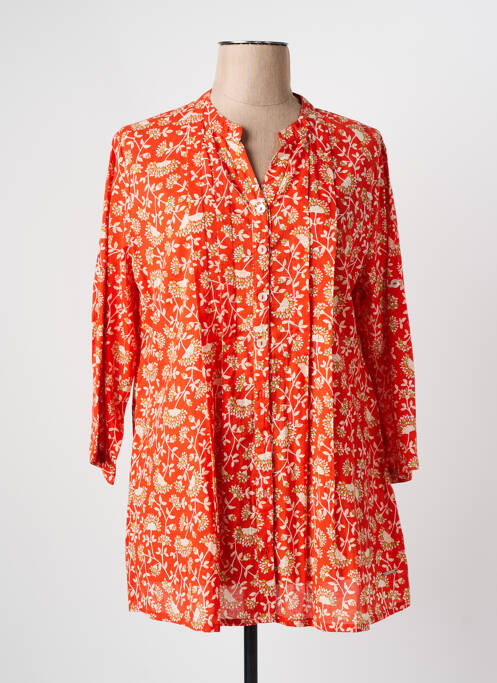 Tunique manches longues orange AGATHE & LOUISE pour femme