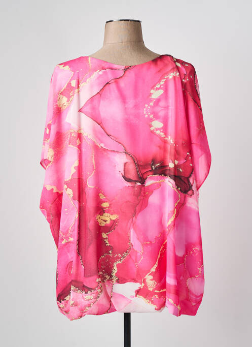 Tunique manches longues rose COULEURS DU TEMPS pour femme