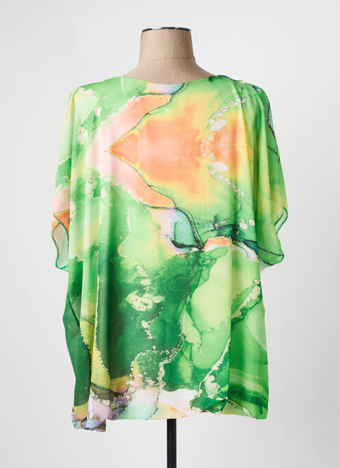 Tunique manches longues vert COULEURS DU TEMPS pour femme