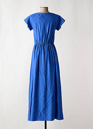 Robe longue manches courtes manches courtes bleu C'EST BEAU LA VIE femme
