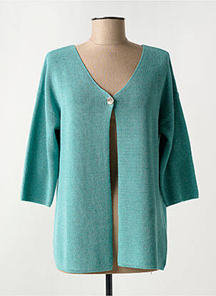 Gilet manches longues manches 3/4 bleu GRIFFON femme