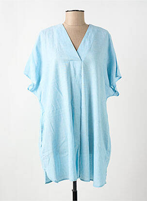 Tunique manches courtes col v bleu CISO femme