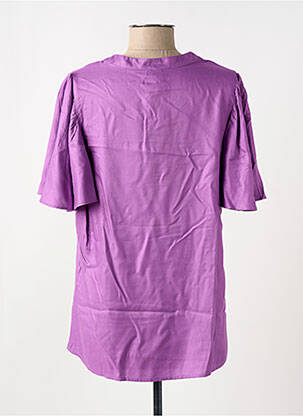 Blouse manches courtes manches courtes violet CISO femme